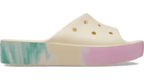 Crocs Classic Platform Ombre Slide Vanilla Multi